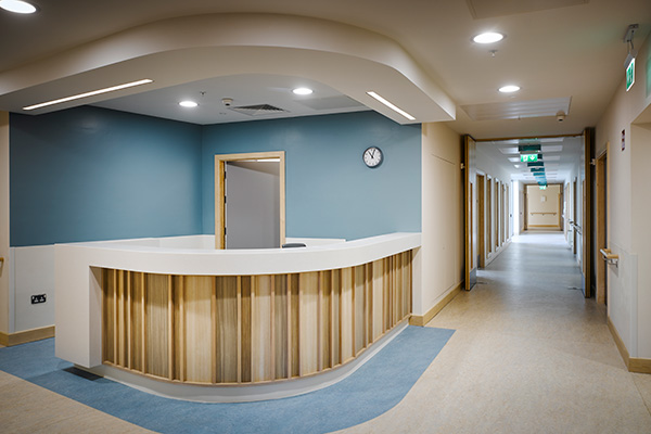 Reception and corridor designed by OCMA