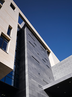 Exterior close up view of building MISA - Mercers Institute for Successful Aging