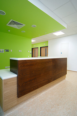 St Mary's Community Nursing Unit Extrance and Reception