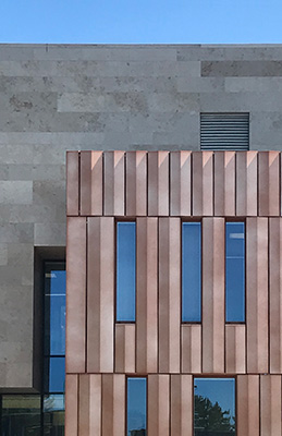 Exterior view of the windows of Bon Secours Oncology Unit