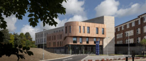 Exterior of Bon Secours Oncology Unit, Glasnevin Campus , Sustainable Hospital Development