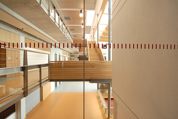 Interior view of building Healthcare Architecture