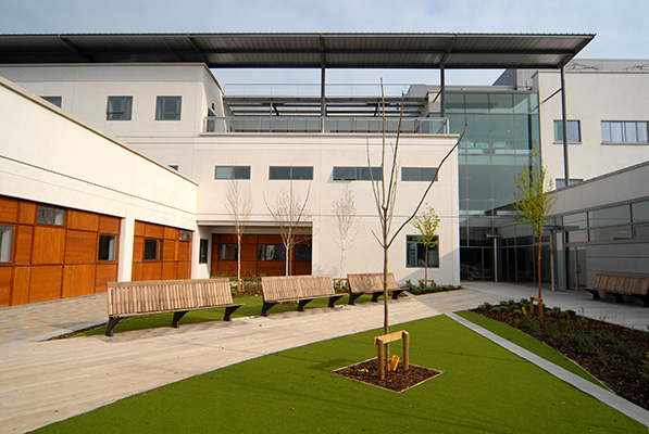 Exterior view of building, Healthcare Architecture
